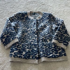 Ann Taylor leopard print cardigan
